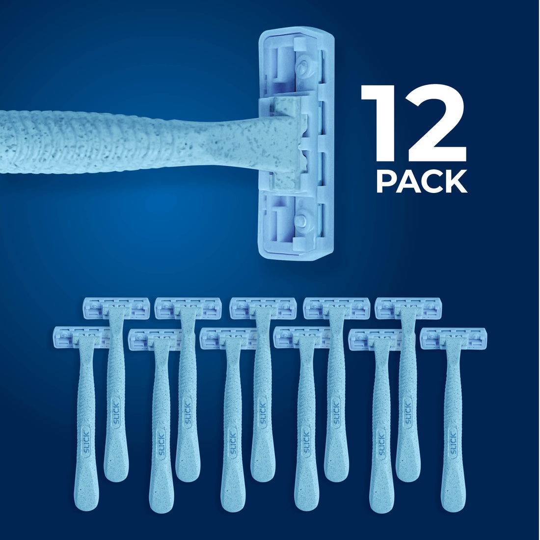 ECO RAZORS 12 PACK ( DISPOSABLE AND BIODEGRADEABLE)