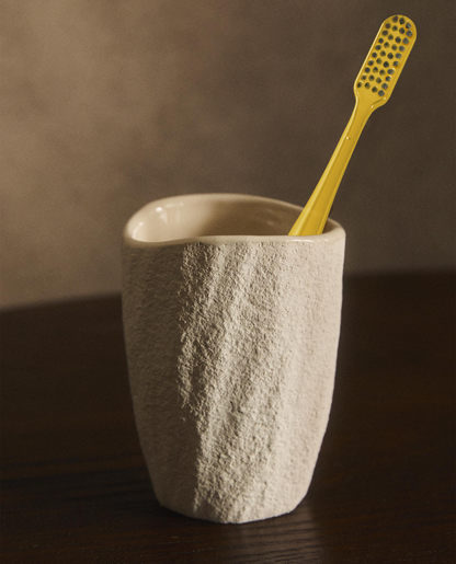 24k Stainless Steel Antimicrobial Toothbrush with stand