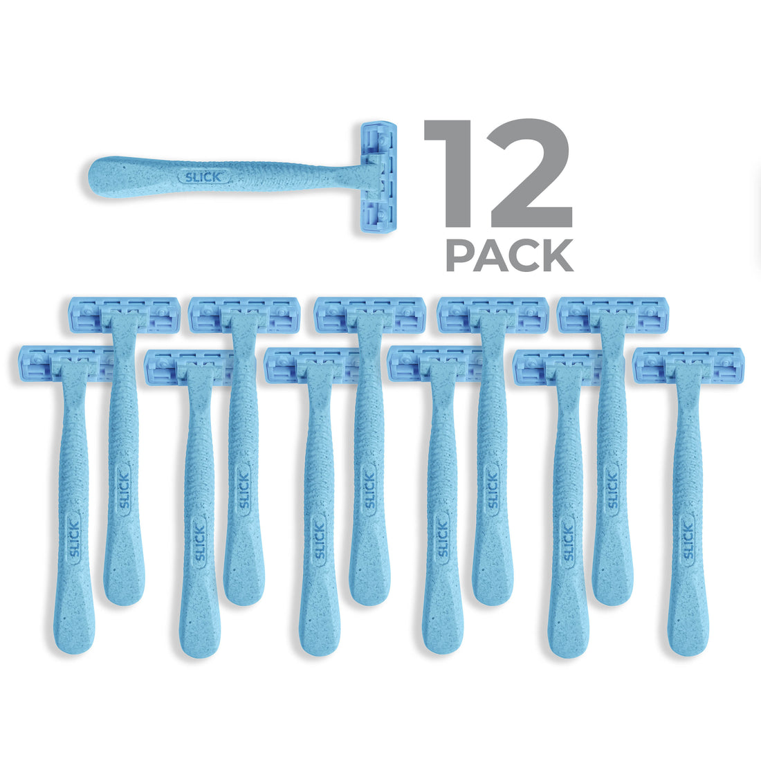ECO RAZORS 12 PACK ( DISPOSABLE AND BIODEGRADEABLE)